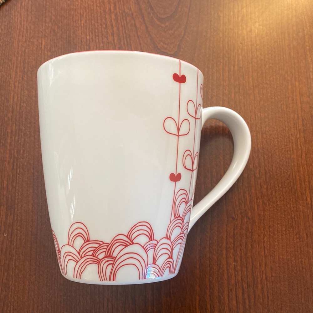 Starbucks heart flower mug